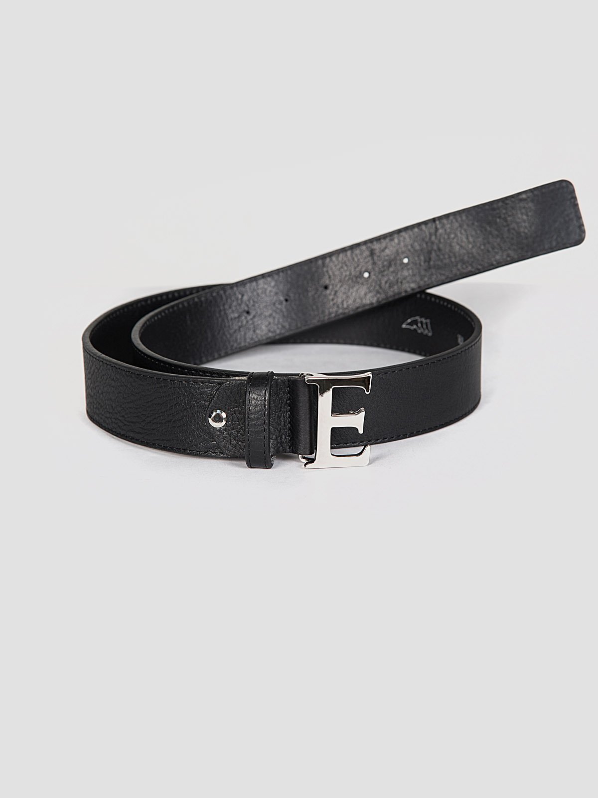 Equiline Betta leather belt in black