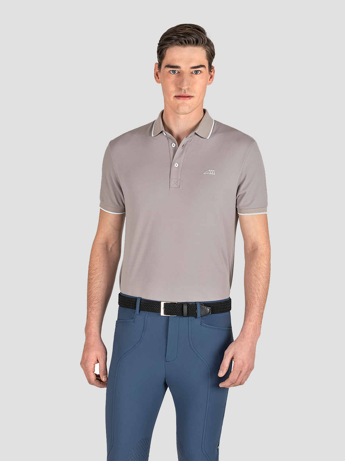 Eliae Short Sleeve Men's Polo Shirt - front view
