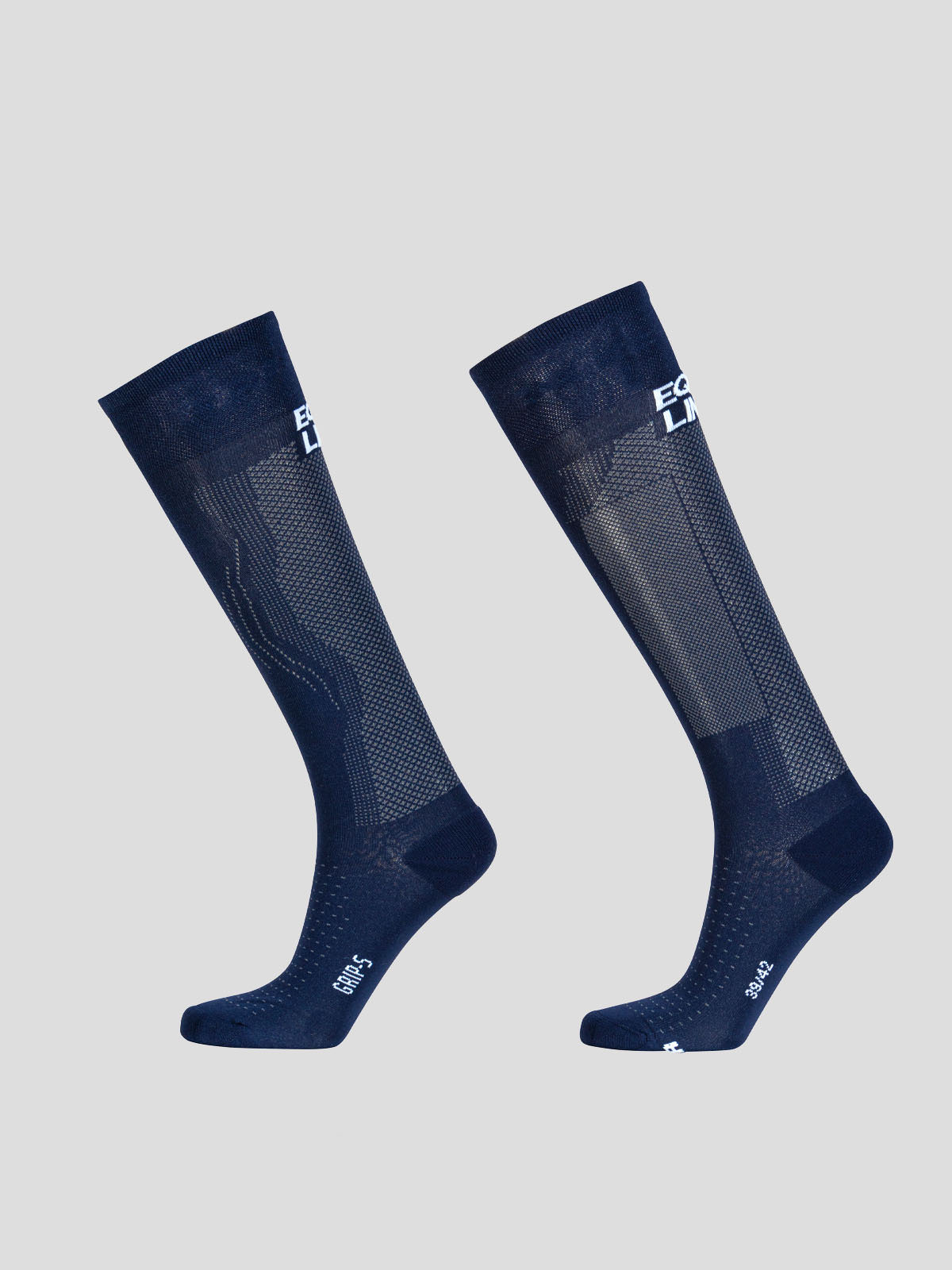 CRIEDAC RIDING SOCKS WITH GRIP SYSTEM - blue- side view