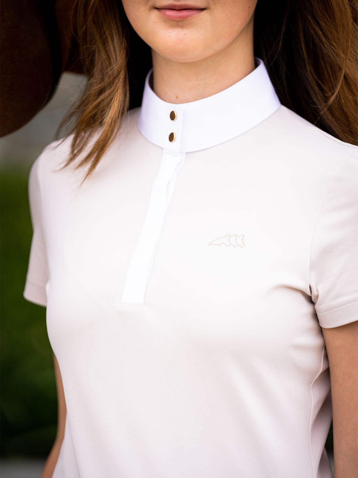 ELIZZYE Short sleeve WOMEN'S COMPETITION POLO SHIRT - front side