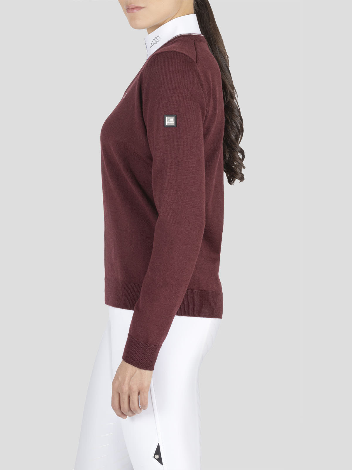 CONCEC WOMEN'S V NECK PULLOVER SWEATER - Equiline America