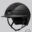 Equiline XANTO Horse riding Helmet with Swarovski Top in matte black - Standard Visor, front left view