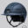 Equiline XANTO Horse riding Helmet with Swarovski Top in matte blue - Standard Visor, front left view