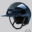 Equiline XANTO Horse riding Helmet with Swarovski Top in glossy blue - Standard Visor, front left view