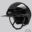 Equiline XANTO Horse riding Helmet with Swarovski Top in glossy black - Standard Visor, front left view