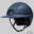 Equiline XANTO Horse riding Helmet with Swarovski Top in matte blue - Standard Visor, front left view