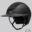 Equiline XANTO Horse riding Helmet with Swarovski Top in matte black - Standard Visor, front left view