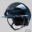 Equiline XANTO Horse riding Helmet with Swarovski Top in Glossy Blue- Standard Visor, front left view