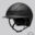 Equiline XANTO Horse riding Helmet with Swarovski Top in matte black - Standard Visor, front left view
