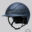 Equiline XANTO Horse riding Helmet with Swarovski Top in matte blue- Standard Visor, front left view