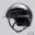 Equiline XANTO Horse riding Helmet with Swarovski Top in Glossy black - Standard Visor, front left view