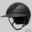 Equiline XANTO Horse riding Helmet with Swarovski Top in matte black - Standard Visor, front left view