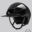 Equiline XANTO Horse riding Helmet with Swarovski Top in glossy black - Standard Visor, front left view