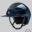 Equiline XANTO Horse riding Helmet with Swarovski Top in glossy blue - Standard Visor, front left view
