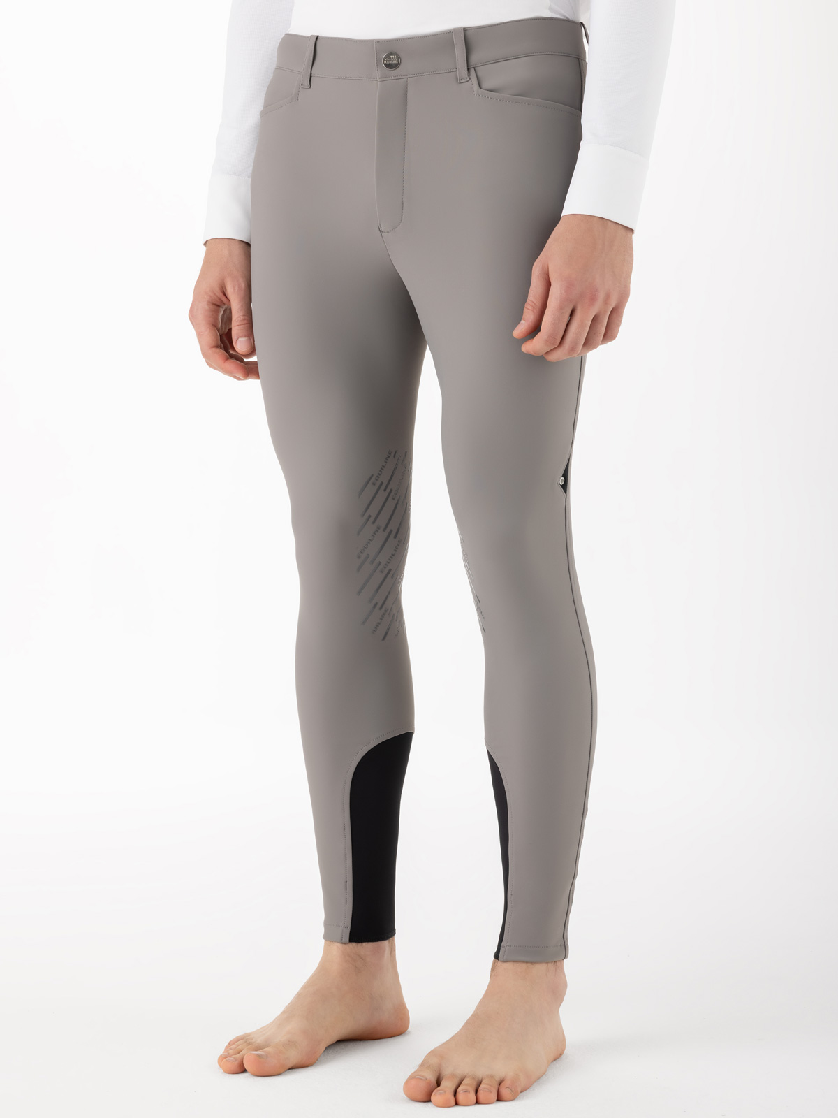 Equiline EQBARTEK - Men's Knee Grip Breeches in BX-Tech, front view,