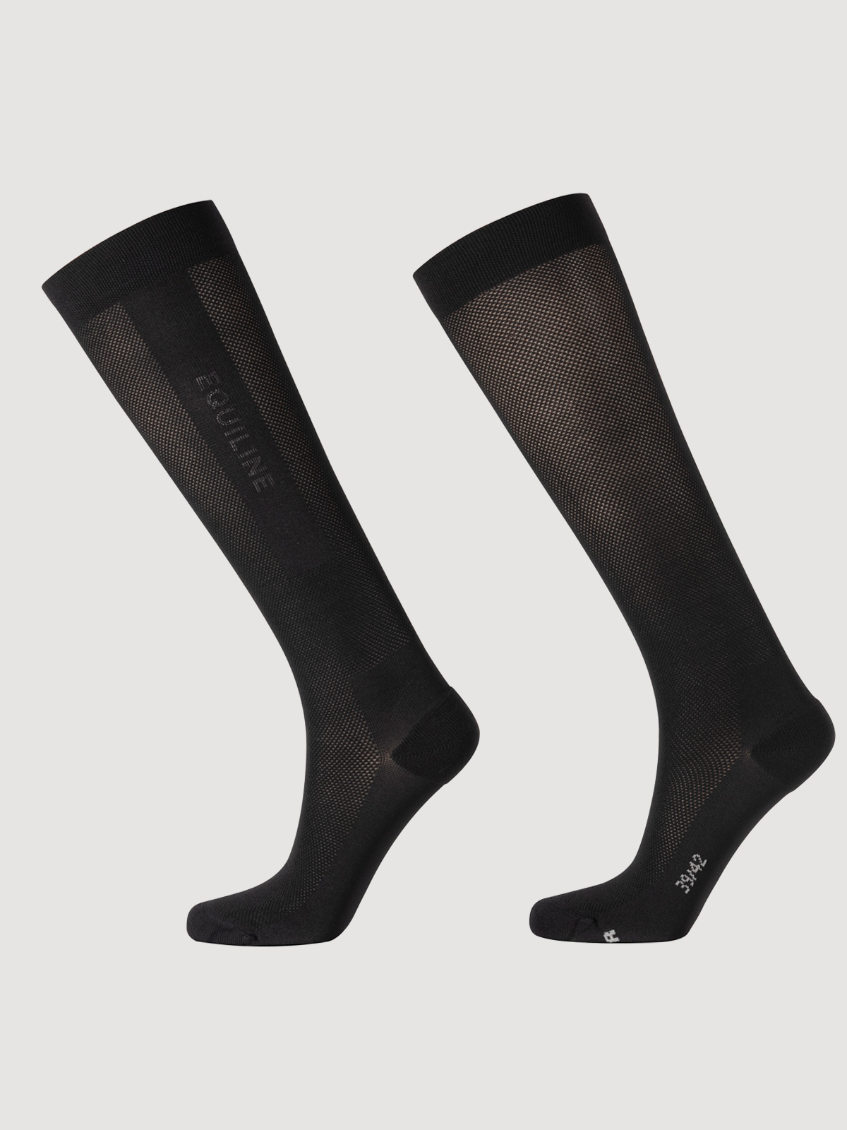 Equiline EQGLINO - Unisex Socks, black color, left side view