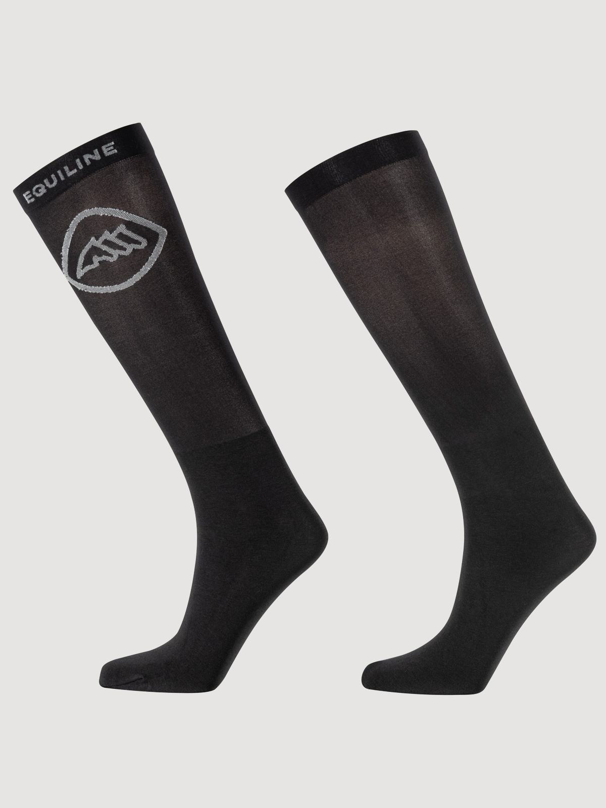 Equiline EQCADRO - Ultralight Socks - Set of 3 Pairs, black color, left side view